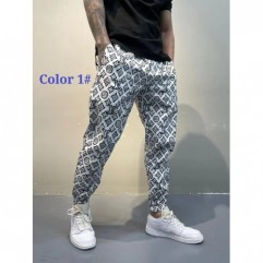 1# Men Casual Sport Print Pants