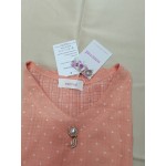 msmrrml Women's Elegant Polka Dots Print Short-Sleeved Blouse Top