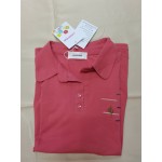 wxglndab Women's Short-Sleeve Blouse Plain Shirts with Pockets Pink