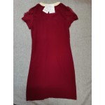 HGCCGDU Women's Dresses Casual Tunic Dresses V Neck Solid Short Sleeve Dress with Pockets