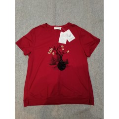 KSODFNXH Women's Floral Embroidery Tops Short Sleeve Blouses
