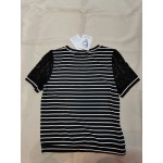 LULOLMY Women's Short Sleeve Striped Tee Shirt Tops Casual Loose Fit Blouses