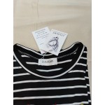 LULOLMY Women's Short Sleeve Striped Tee Shirt Tops Casual Loose Fit Blouses