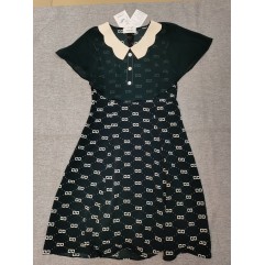 AJTQTH Womens Summer Short Sleeved Collar Flowy Casual Dress