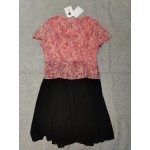 Amtdh Women Dresses Casual Short Sleeves Floral Print Button Down V Neck Summer Dress
