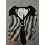 WNYEIME Women's Short Sleeve Vertical Striped Dress