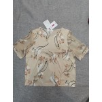 ZCFZJW Women's Floral Print Tops Short Sleeve T-Shirt Blouses