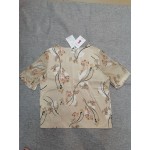 ZCFZJW Women's Floral Print Tops Short Sleeve T-Shirt Blouses