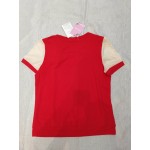 TDYHUAO Women's Tops Casual Blouses Short-Sleeved T-Shirts Red