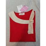 TDYHUAO Women's Tops Casual Blouses Short-Sleeved T-Shirts Red