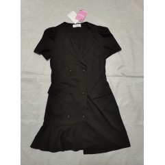 FFNMZC Women's Summer Casual T Shirt Dresses Button Up Dress with Pockets