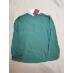 Lzobxe Women's Blouse V Neck Long-Sleeve Woven T Shirt