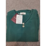 Lzobxe Women's Blouse V Neck Long-Sleeve Woven T Shirt