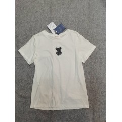 Wivuzo Women's Tops Blouse Short-Sleeved Tee Shirts White
