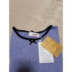 Fozruso Women's Long Sleeve Round Neck T Shirt Button Back Loose Pullover Tunic Sweater