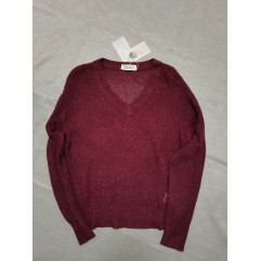 Crazypi Women's Long Sleeve V Neck T Shirt Loose Pullover Sweater