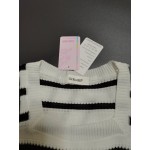GrRotKP Women's Long Sleeve Square Neck T Shirt Loose Pullover Tunic Sweater