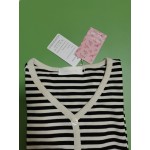 NbKWFW Women's Short Sleeve Striped T-Shirt Tee Shirt Tops Slim Fit Blouses