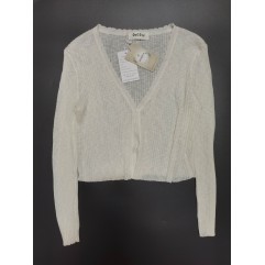 DcGZvy Women's Sweater Long Sleeve V Neck Loose Pullover Buttons Up Sweater