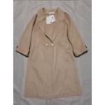 Jybuyye Women Winter Mid-Long Coat Notch Double-Breasted Lapel Jacket Outwear