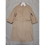 Jybuyye Women Winter Mid-Long Coat Notch Double-Breasted Lapel Jacket Outwear