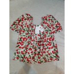 Fuebueo Womens Tops Elegant Summer Square Neck Blouse Short Sleeve Up Shirts