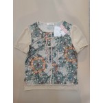 Tmnstreup Womens Tops Floral Pint Half Sleeve T Shirts Blouse