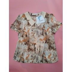 Bmawag Womens Tops Collared Short Sleeve Tee Shirts Casual Blouse