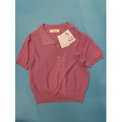 Lovzfmll Womens Tops Short Sleeve Knitted Button Up Blouse Shirts