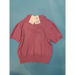 Lovzfmll Womens Tops Short Sleeve Knitted Button Up Blouse Shirts