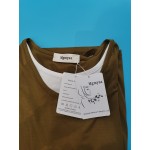 Mgmyaa Women's Blouse Short Sleeve Tie Side Knot Casual Loose Fit Shirts