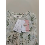 fnnxeal Womens Short Sleeve Shirts Floral Print Blouses with Tie