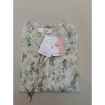 fnnxeal Womens Short Sleeve Shirts Floral Print Blouses with Tie