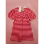 BWTYXI Womens Tops Striped Shirts Short Sleeve Collared Blouses