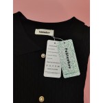 Febteebou Womens Tops Long Sleeve Button Down Knitted Blouses