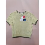 pvdgvd Womens T Shirts Short Sleeve Knitted Sweater Tee Shirts